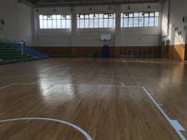 木地板蓝球场